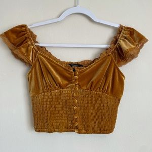 ✨Forever 21 Gold Top✨